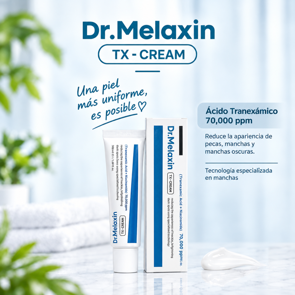 Dr. Melaxin TX-CREAM –  Crema Facial Iluminadora para Manchas