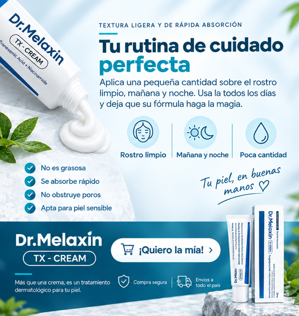 Dr. Melaxin TX-CREAM –  Crema Facial Iluminadora para Manchas