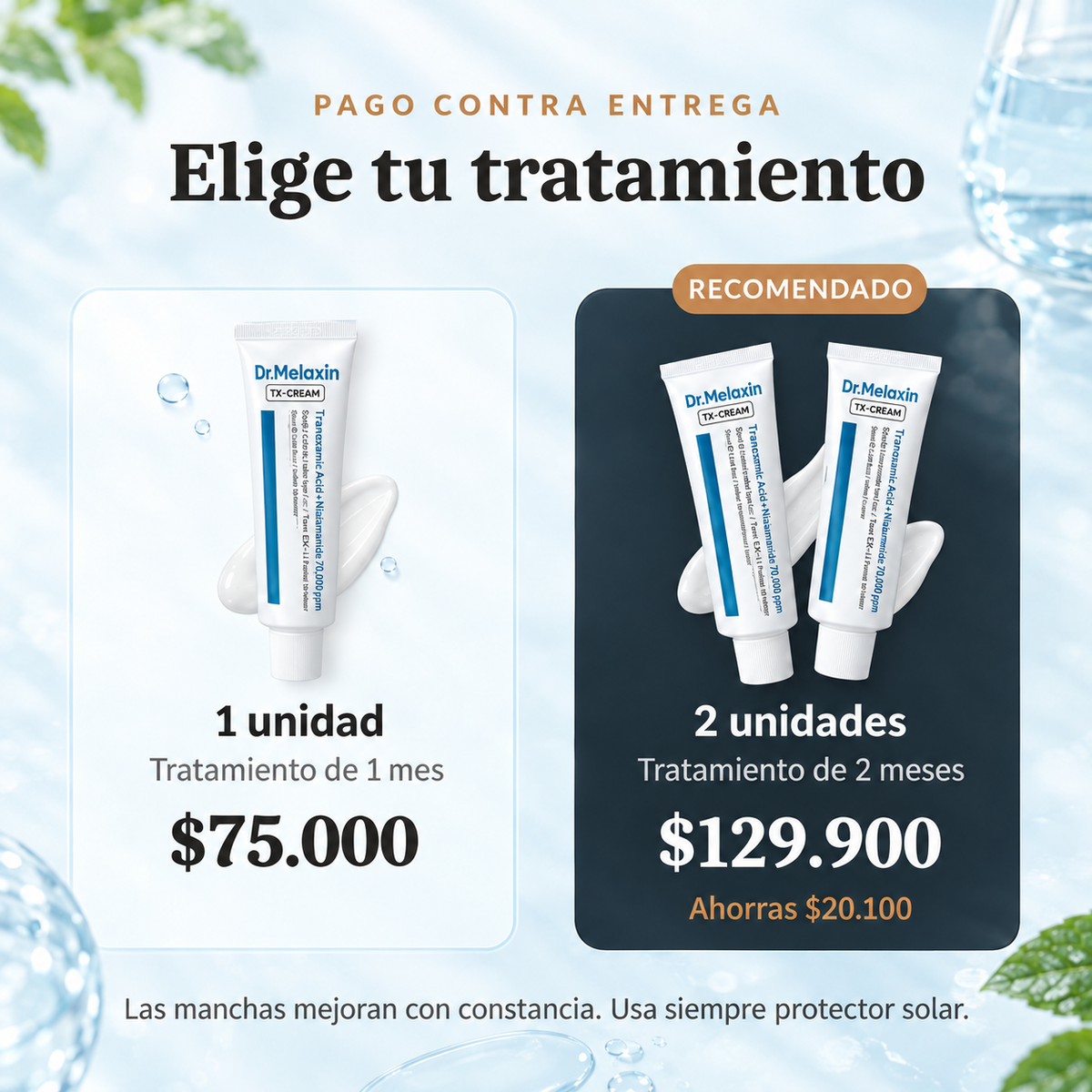 Dr. Melaxin TX-CREAM –  Crema Facial Iluminadora para Manchas